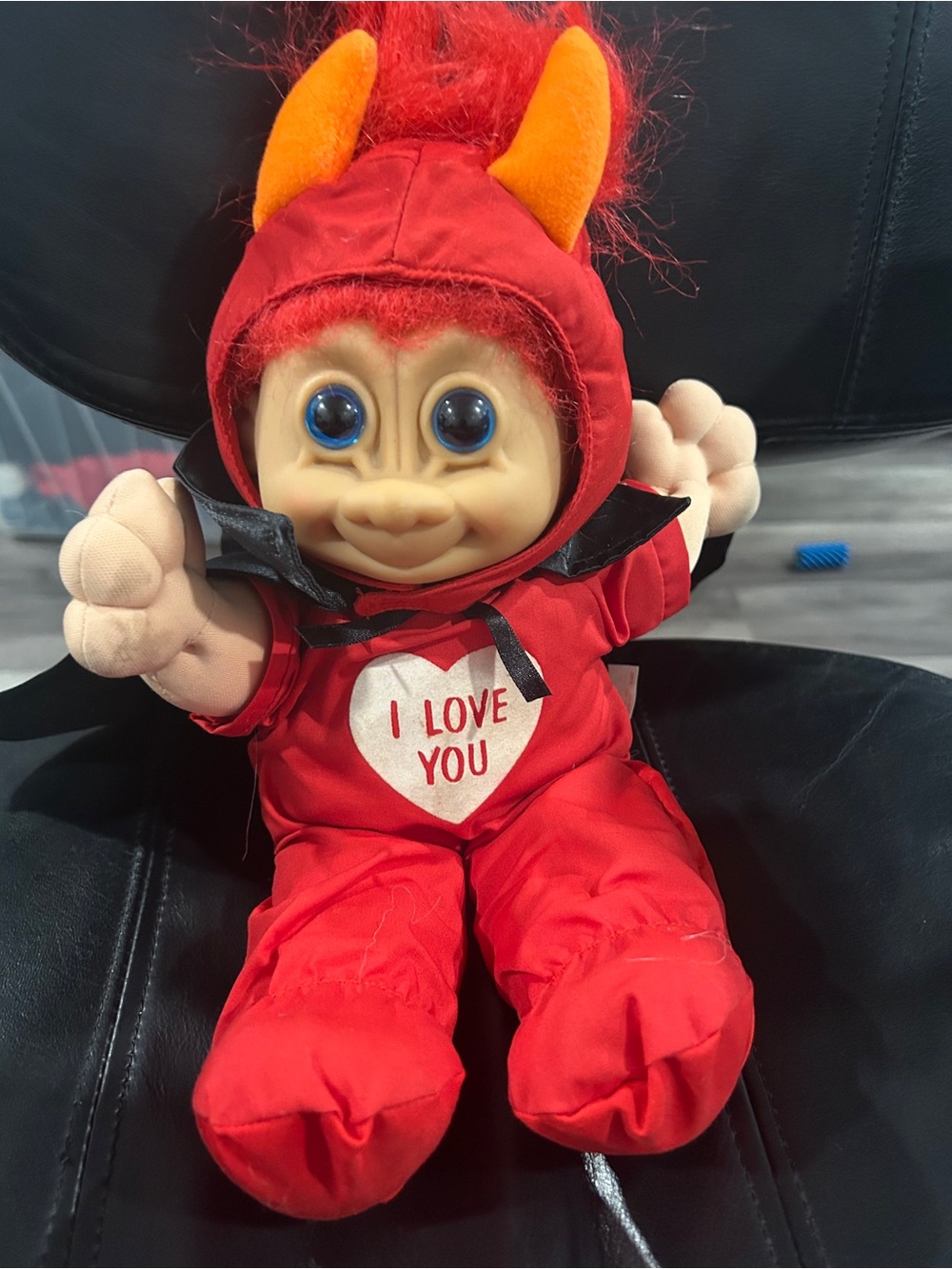 Trolls Red 'I Love You' Devil Troll Plush Doll - Cute Kids Toy 10 inch